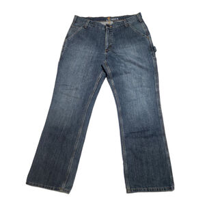 Vintage Men's Y2K Carhartt Relaxed Fit Carpenter DenimJeans Medium Wash, 36/30